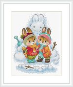 Набор для вышивания нитками МП Студия М-779, Не удержался, 20х16 см