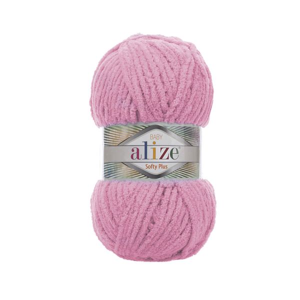 Пряжа Alize (Ализе) Softy Plus / уп.5 мот. по 100 г, 120 м, 185 розовый