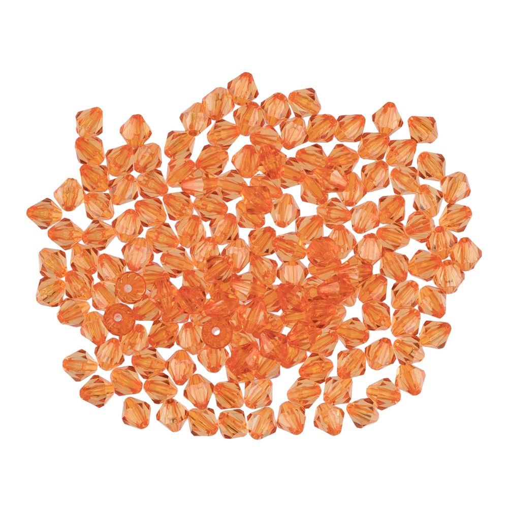 Бусины акрил 7х8 мм, 25 г (155±5 шт), 150 оранжевый, Zlatka ARO