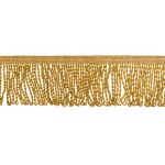 Бахрома отделочная 80.0 мм / 10 метров, витая, золото, Gamma 1065
