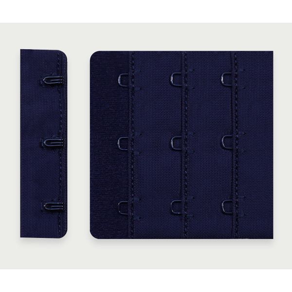 Застежки для бюстгальтера текстильные 3х3, 57 мм, 25 шт, 061 т.синий, Arta