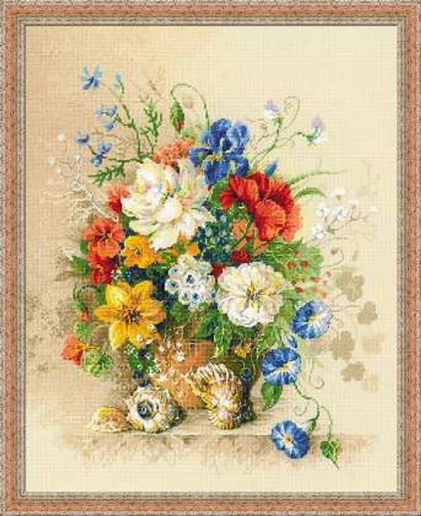 Набор для вышивания нитками Риолис, Фламандское лето 40х50 см