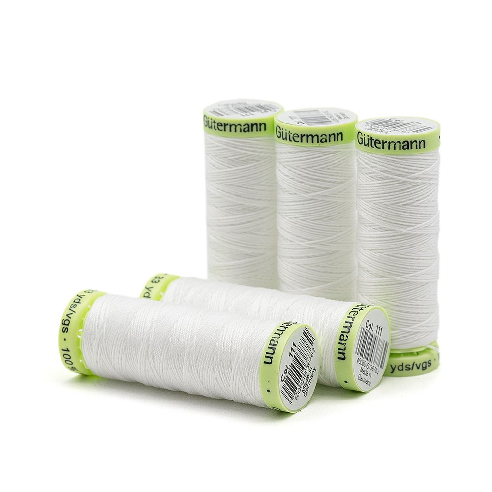 Нитки отделочные Gutermann Top Stitch, 30м, 111 айвори, 5 катушек
