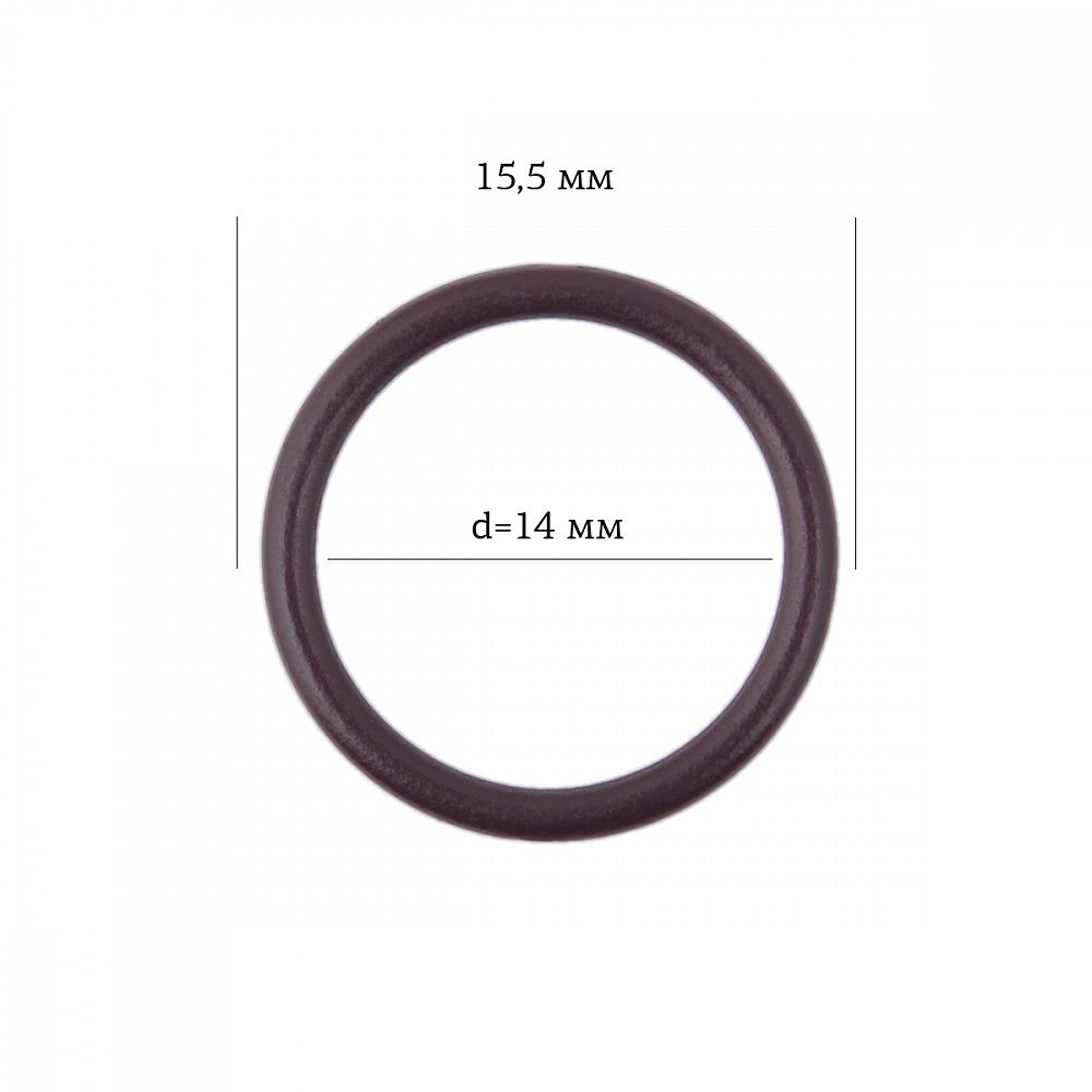 Кольца для бюстгальтера металл ⌀14.0 мм, 076 сливовое вино, Arta, 50 шт, 776806