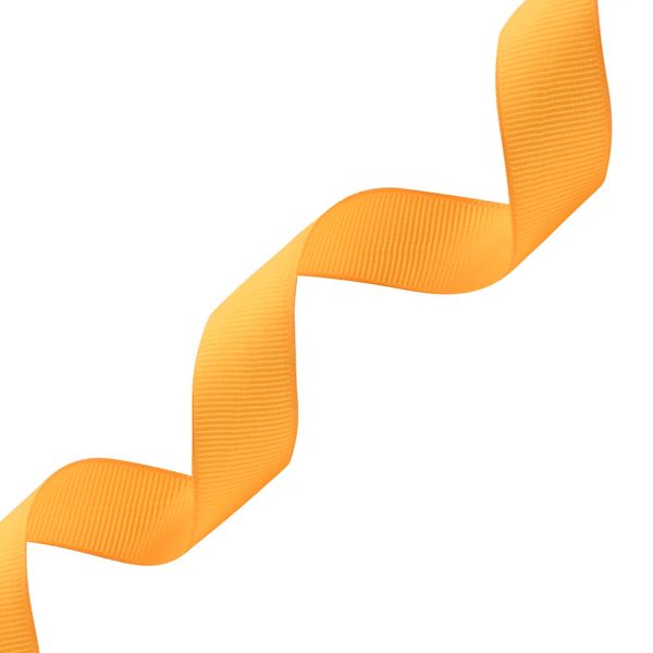 Лента репсовая (в рубчик) 20.0 мм, 042 оранжевый, уп.18,28 м