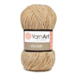 Пряжа YarnArt (ЯрнАрт) Velour / уп.5 мот. по 100 г, 170м, 843 бежевый