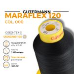 Нитка эластичная Gutermann Maraflex 120 (1500 метров), 1 кат. | _000 черный
