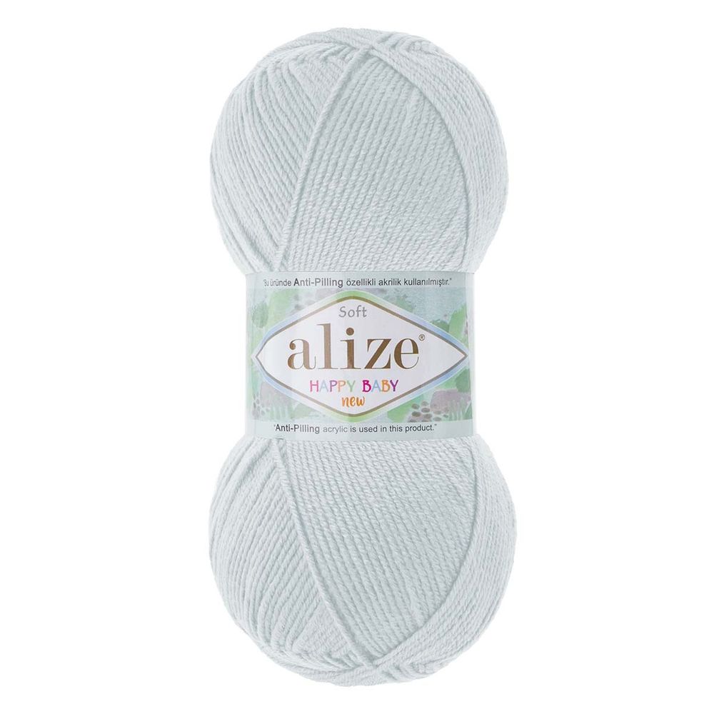Пряжа Alize (Ализе) Happy Baby New / уп.5 мот. по 100 г, 320м, 224 светло-серый