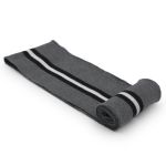 Подвяз (довяз) трикотажный 7.5х80 см, однослойный в полоску, серый/черный/белый