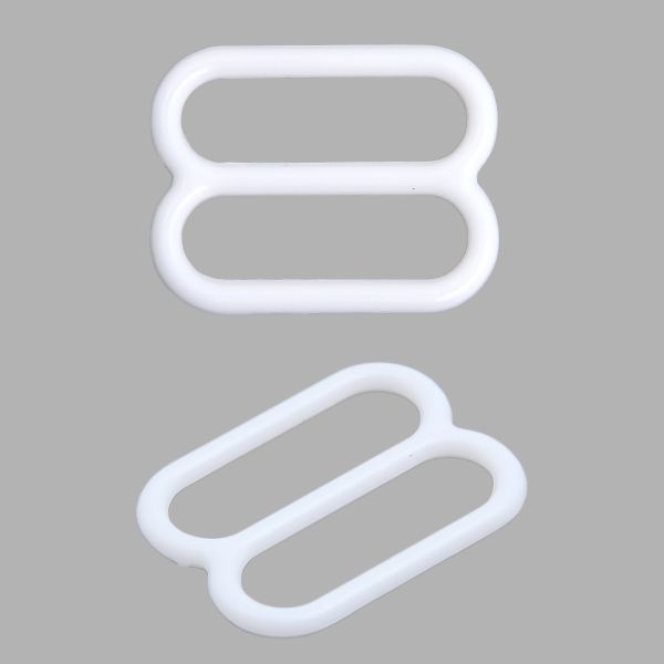 Рамки-регуляторы для бюстгальтера пластик 15.0 мм, белый, 100 шт, 626123