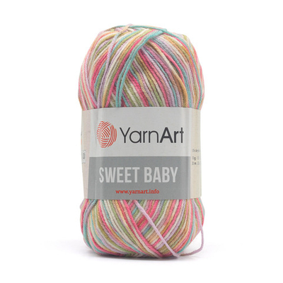 Пряжа YarnArt (ЯрнАрт) Sweet Baby / уп.5 мот. по 100 г, 300м, 911