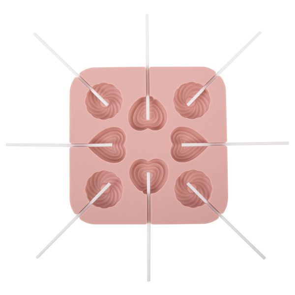 Форма силиконовая для леденцов 14.5х14.5х1.4 см, 8 ячеек, S-Chief SPC-0505
