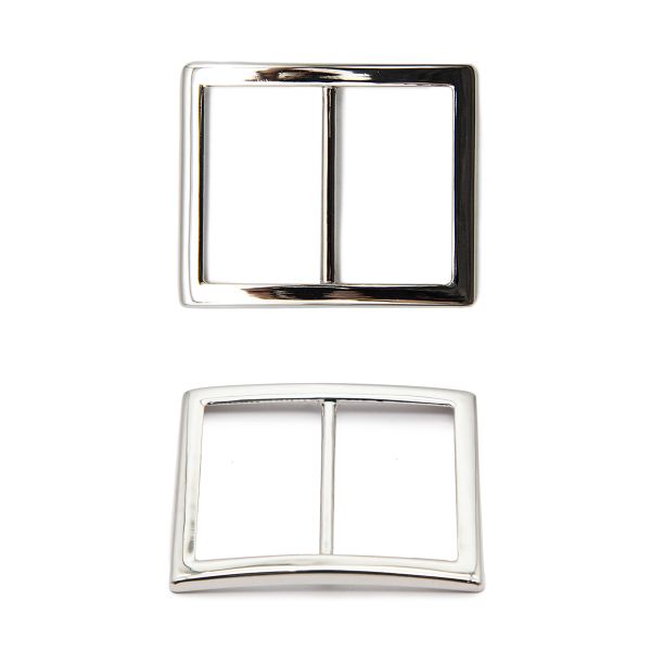 Пряжка регулировочная металл 45 мм. никель, 2 шт, BIG