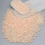 Бусины пластик под жемчуг ⌀8 мм, 500 г, цветные, круглые, A42 молочный, Astra&Craft, LY-264