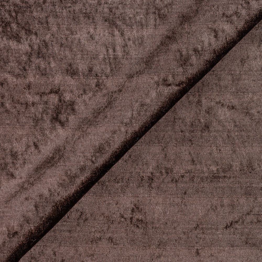 Плюш (ткань) 00 Peppy PCVL, 250±5 г/м², 150±2 см / 5 метров, винтажный, 08 т.коричневый