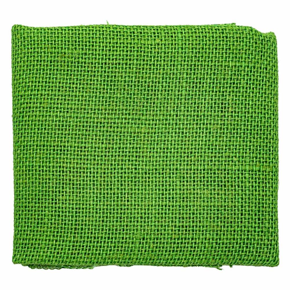 Ткань для рукоделия рогожка 100% лен 48х45см, зеленый