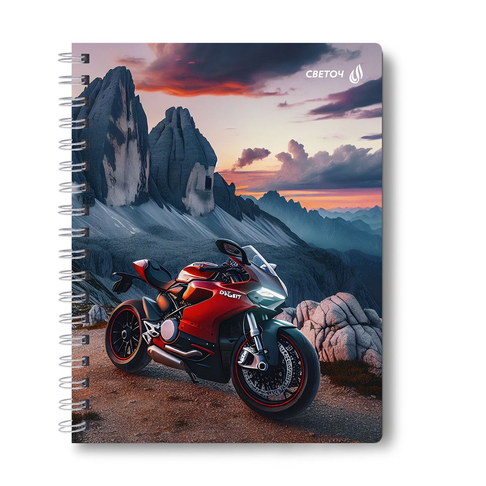 Тетрадь ученическая общая, A5 48 л. на гребне 65 г/м², белизна 100 %, 8 шт, клетка, 01175 МИКС - У руля, Светоч Т107