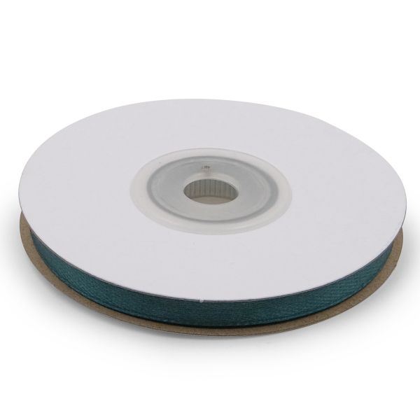 Лента атласная 1-сторонняя 6.0 мм / 22.86±1 метров, (аналог 411001), 124 темная бирюза, Globus