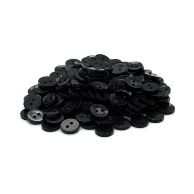 Пуговицы 2 прокола 18L, 11 мм, (black (черный)), CB-M-10, 144 шт