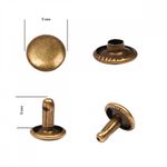 Хольнитены двухсторонние сталь 9х9 мм, №33, TBY.5209 цв. антик уп. 1000 шт, TBY