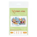 Набор для вышивания нитками МП Студия, Будем вовремя 12х20см