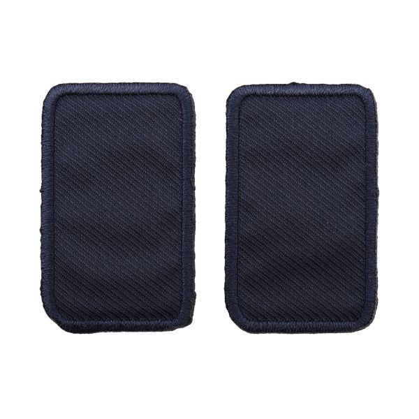 Термоаппликация Прямоугольник 5,5х2,5см, уп. 2 шт, цв.синий