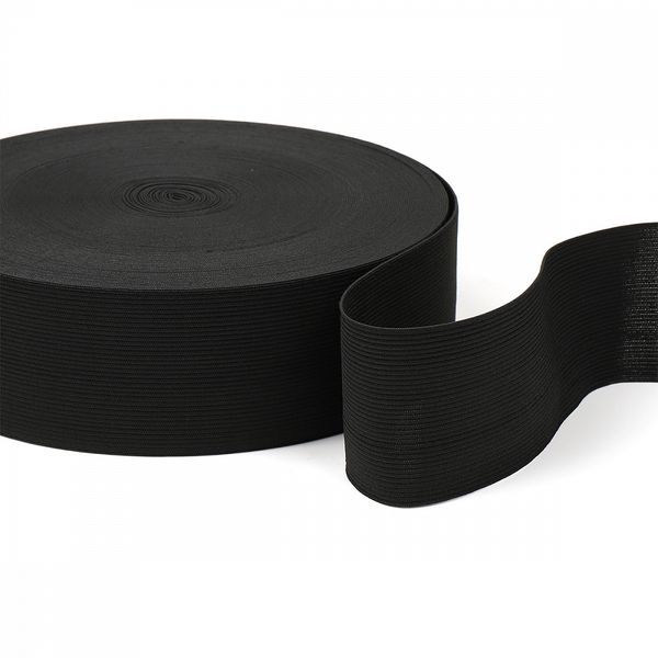 Резинка вязаная 60.0 мм / 40 метров, стандартная 3.9 г/п.м., черный