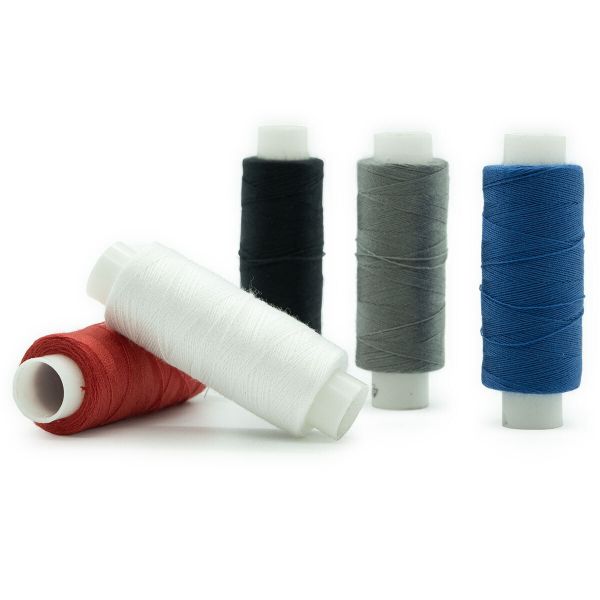 Швейные армированные нитки (набор) ПНК им.Кирова 45ЛЛ, 150 м / 5 кат., ассорти