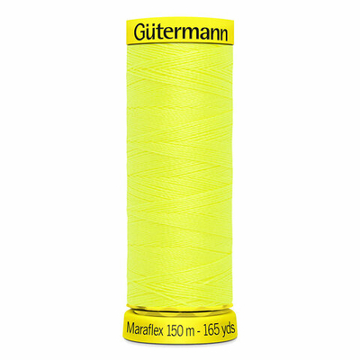 Нитки для трикотажа Gutermann Maraflex 120 (150 метров), 5 кат. | 3835 неоновый желтый