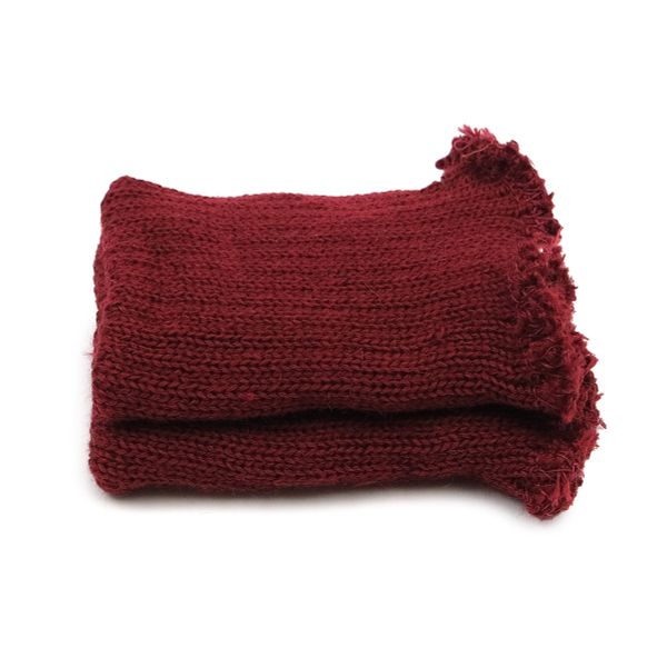 Манжеты трикотажные 7.0х9.5 см, 1 пара, плотные без шва, 002 бордо