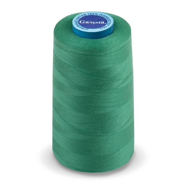 Нитки универсальные Gamma 50/2, 4570 м (5000 ярд) / 1 кат., 212 зеленый