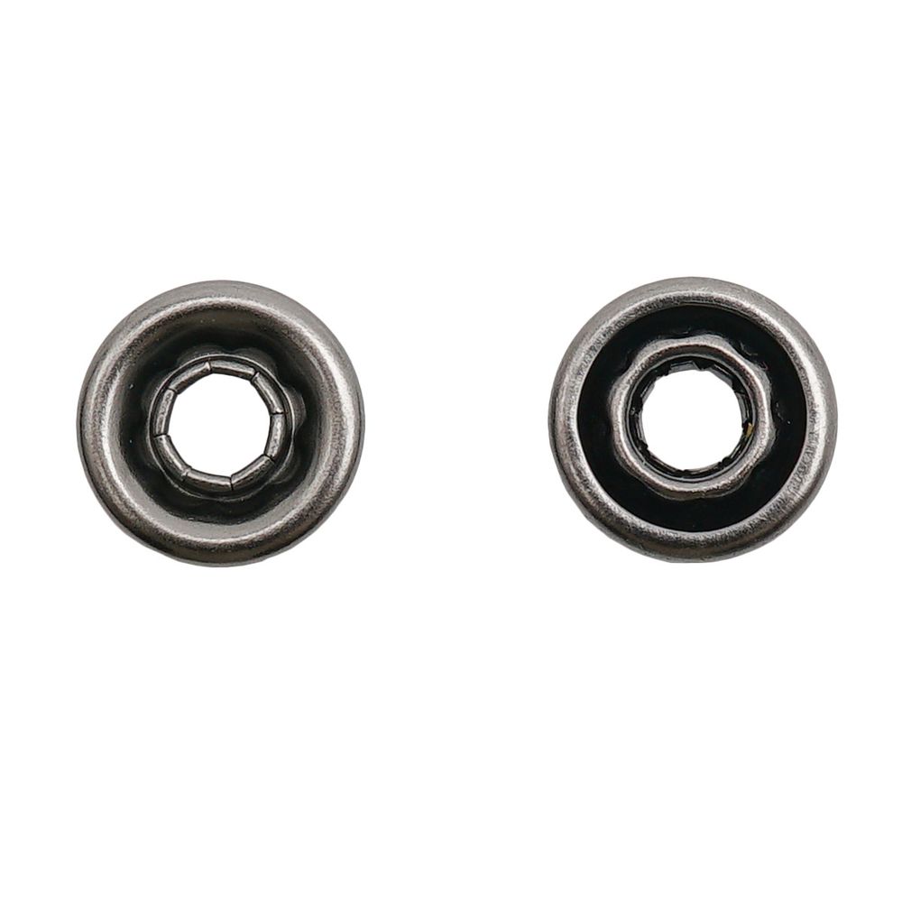 Часть кнопки рубашечной ⌀9 мм (B-часть), черн. никель мет, B, 100 шт, BIG