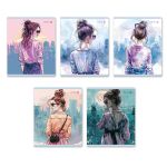 Тетрадь ученическая общая, выборочный лак, A5+ 80 л. на скобе 65 г/м², белизна 100 %, 5 шт, клетка, 01127 Оглянись!, Светоч Т81