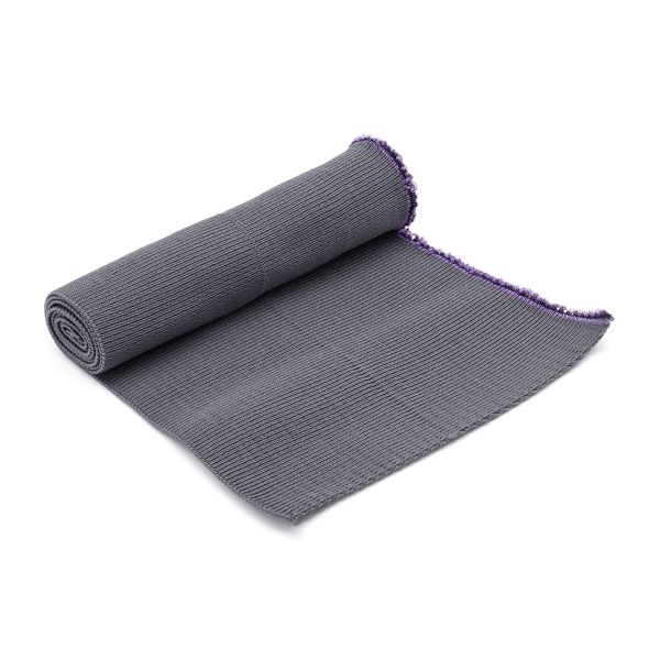 Подвяз средней плотности (100% полиэстер), 1*1, высота 14см (7см*2), длина 70-73см (8123 серый)