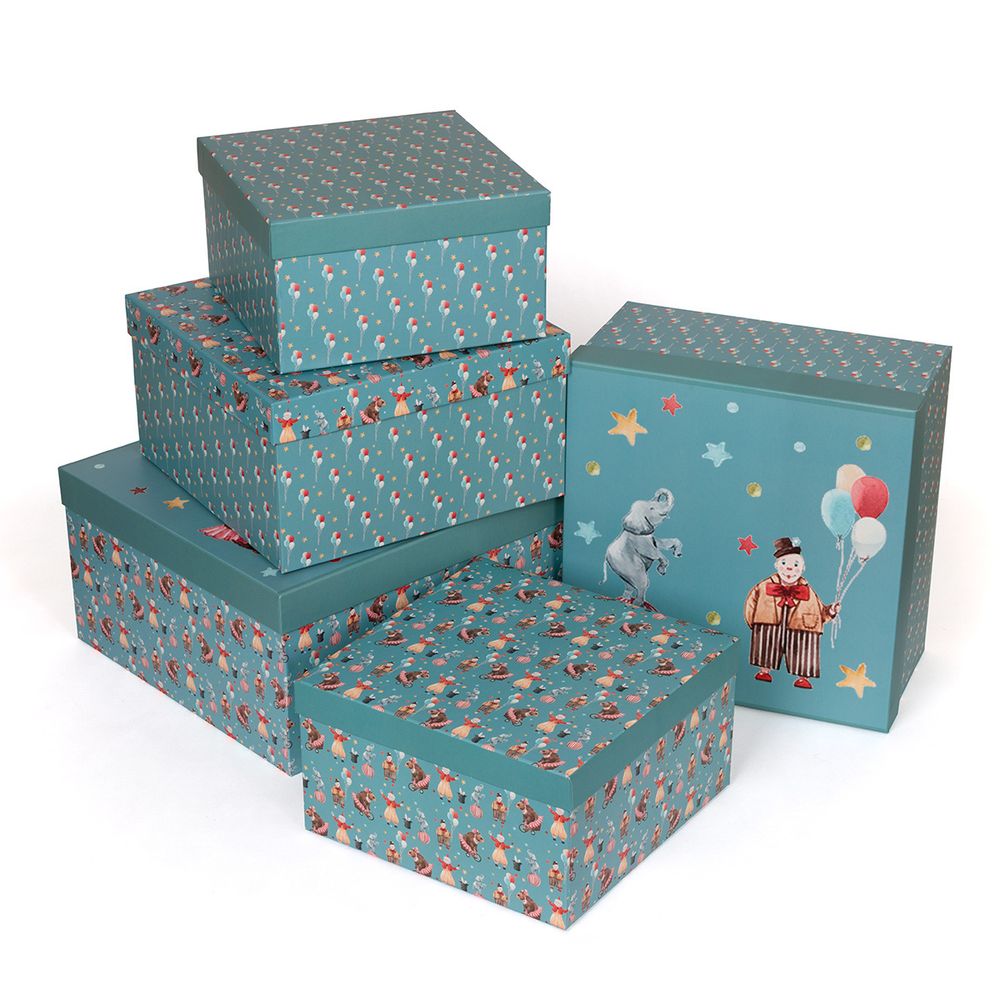 Набор подарочных коробок "5в1", 20х20х11 - 28х28х15 см, 01 праздник, Stilerra SBOX-S6-5