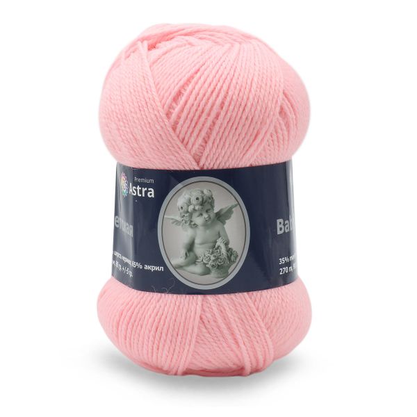 Пряжа Astra Premium (Астра Премиум) Детская / уп.3 мот. по 90 г, 270 м, 055 св.розовый