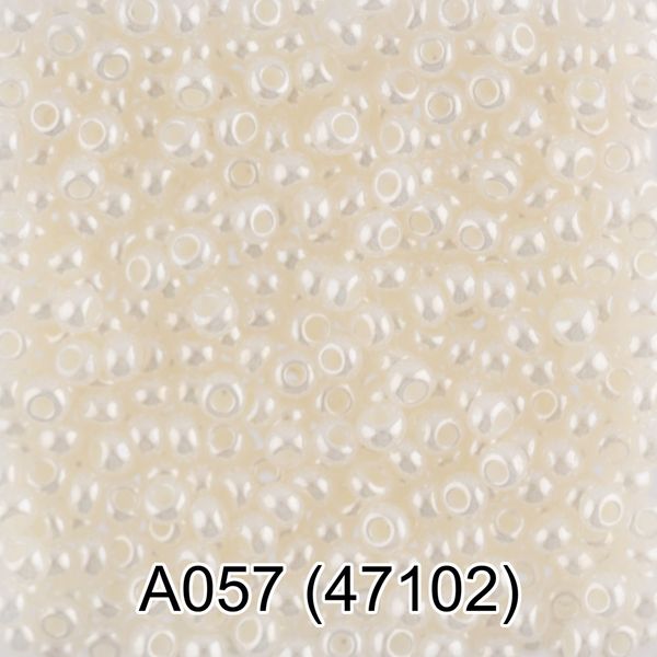Бисер Gamma 10/0 (2.3 мм), 50 г, A057 кремовый, 47102, круглый 1