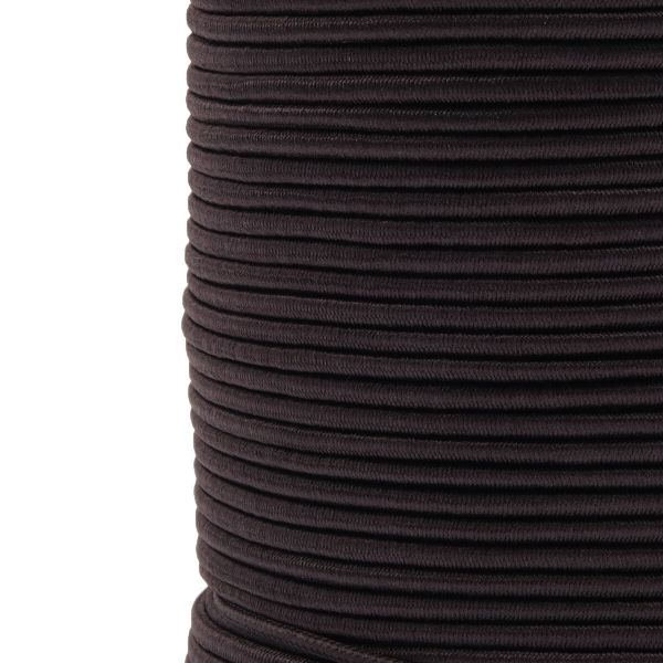 Резинка шляпная (шнур эластичный) ⌀3.0 мм / 100 метров, 0370-0300В, С917-т.коричневый