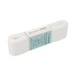 Лента репсовая нарезка 25.0 мм / 5 шт по 5.4 метра, 001 белый, Gamma GR-25