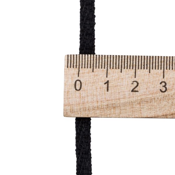 Тесьма (лента) киперная (100 х/б) 5 мм / 25 метров, рис. 9790, 1.4 г/м, черный, С3865Г17/1