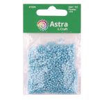 Бисер Astra&Craft 11/0 (2.1 мм), 200 г (10х20 г), цв. 123 св.голубой/непрозр.глянцевый