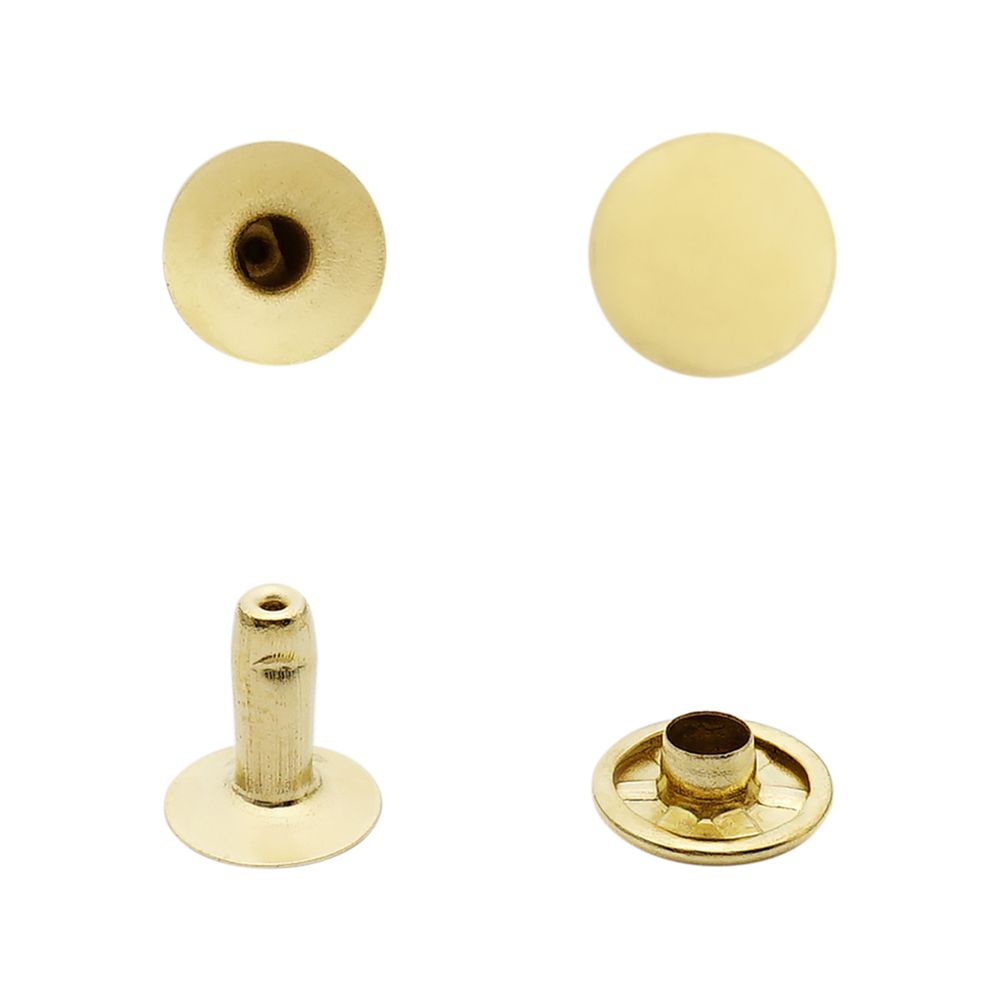 Хольнитены ⌀9 мм, h=9 мм, сталь, New Star №33.5, цв.золото, ≈100 шт