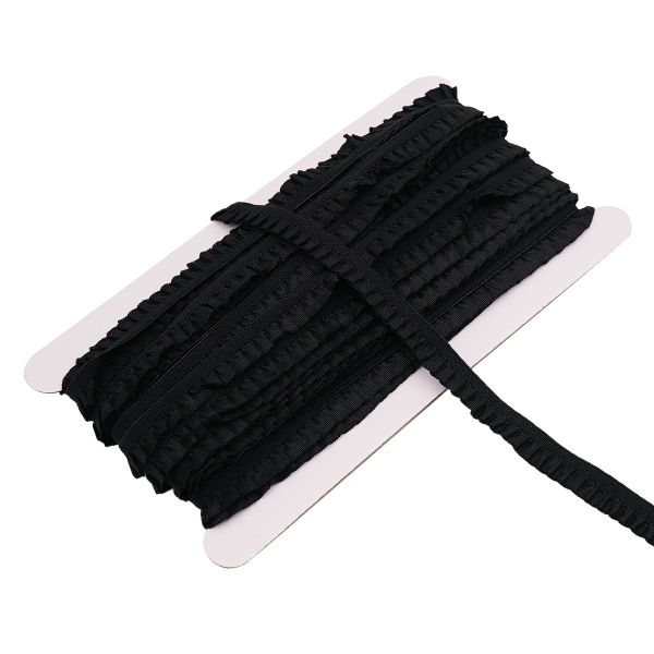 Резинка бельевая (ажурная) 10.0 мм / 13.72 метра, черный, 3AR3590