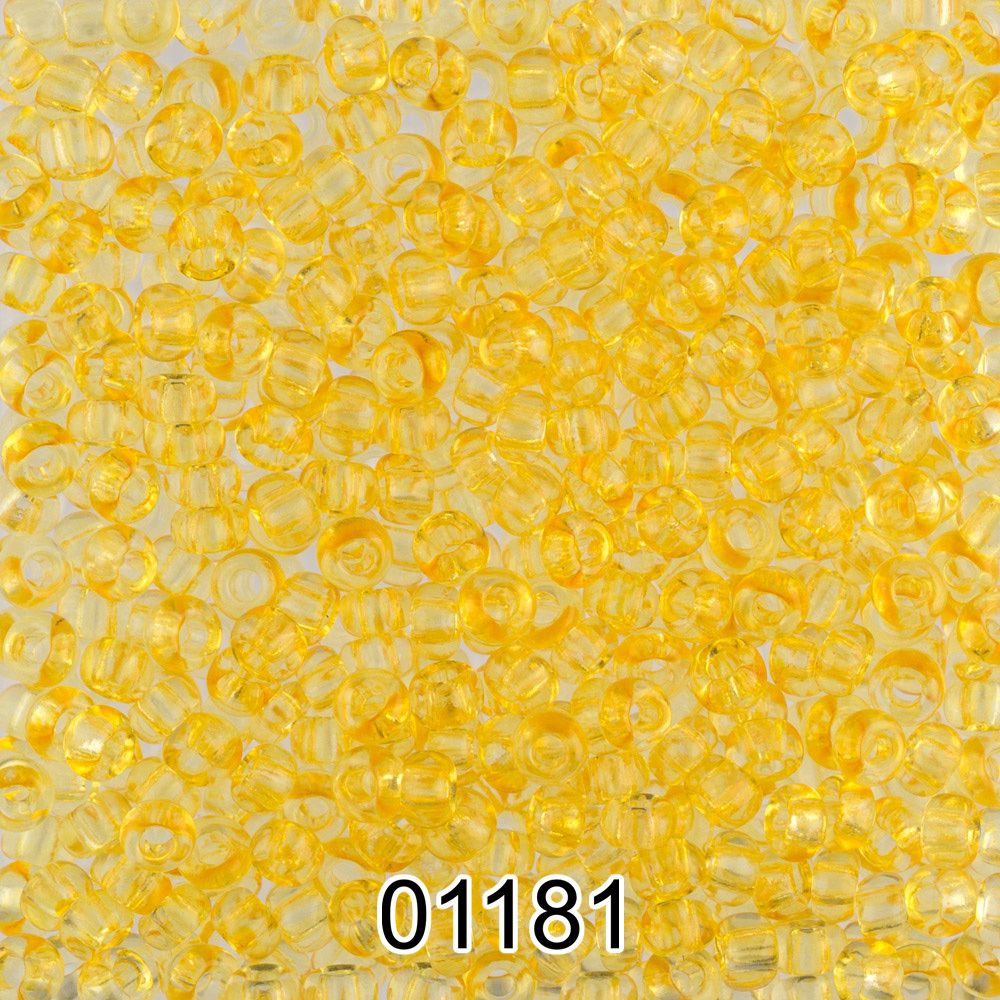 Бисер Preciosa круглый 10/0, 2.3 мм, 500 г, 01181 (Ф340) св.желтый