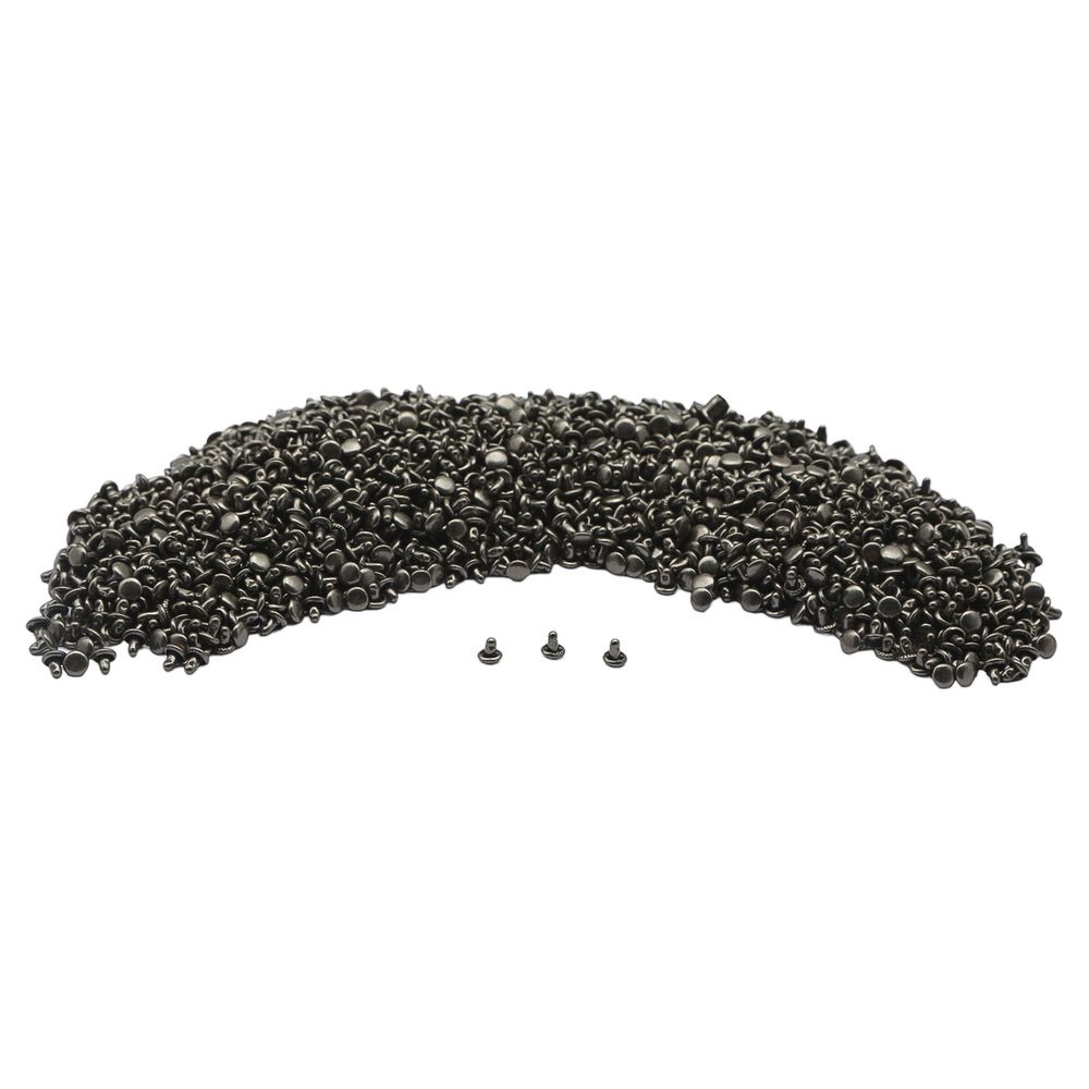 Хольнитены двухсторонние ⌀5 мм, h=5 мм, сталь, New Star №00, чер.никель, уп≈5000 шт