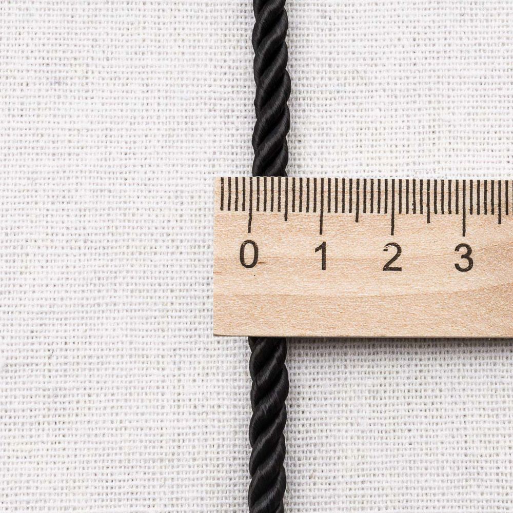 Шнур витой ⌀5.0 мм / 18,29м, 33 черный, 1AS-168