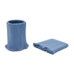 Манжеты трикотажные 9.0х9.5 см, 1 пара, средней плотности 14 кл, 1х1, 8189 джинс