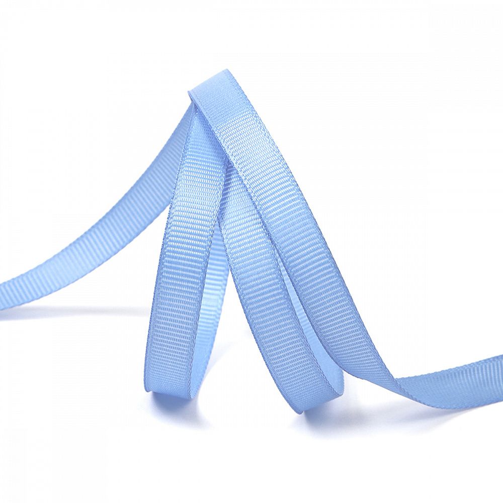 Лента репсовая (в рубчик) 10.0 мм цв. S351 голубой уп.22.86м (±1м)