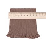 Манжеты трикотажные 9.0х9.5 см, 1 пара, средней плотности 14 кл, 1х1, 8094 св.коричневый