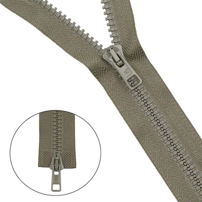 Молния трактор Arta Т6 (6 мм) 2 зам., разъем., 80 см, цв. 110 фисташковый, уп.5 шт